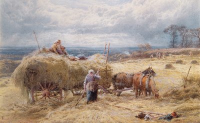 Haywain by Myles Birket Foster