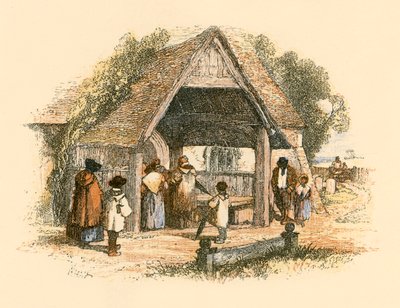 köy kilisesi by Myles Birket Foster