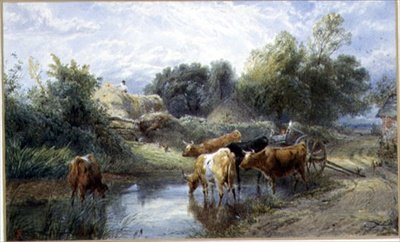 Sulama Süresi (suluboya) by Myles Birket Foster