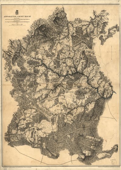 Appomattox Adliyesi. [1865] by N. Michler