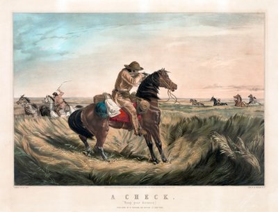 Currier & Ives tarafından Eski Batı Keskin Nişancı by Currier and Ives