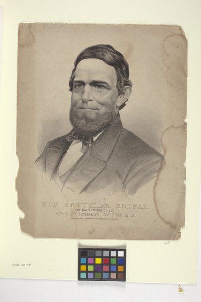 Bu. Schuyler Colfac (elle renklendirilmiş litografi) by N. and Ives J.M. (1824 95) Currier