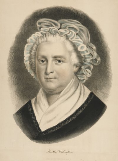 Martha Washington (renkli litografi) by Currier and Ives