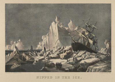 Buzda kıstırılmış by Currier and Ives