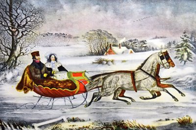 Yol, Kış by Currier and Ives