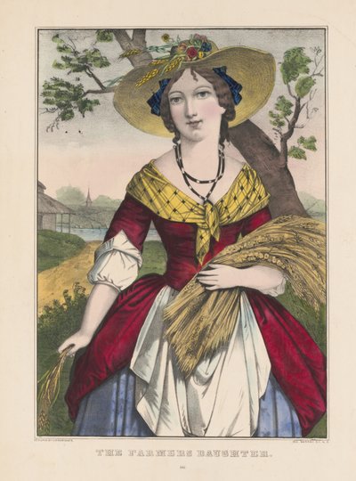 çiftçi kızı by Currier and Ives