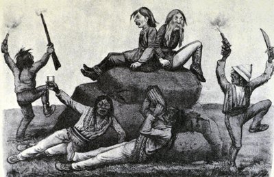 Currier & Ives İllüstrasyon 19. Yüzyıl. Bir Howling Swell - Savaş Yolunda (orijinal baskının yapıldığı Thomas Worth