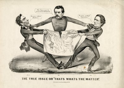 Gerçek Sorun ya da Mesele Bu, 1864 by N. and Ives, J.M. Currier