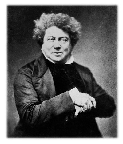 Alexandre Dumas The Elder (1802-1870) Fransız yazar, resim Nadar c. 1855 by Nadar