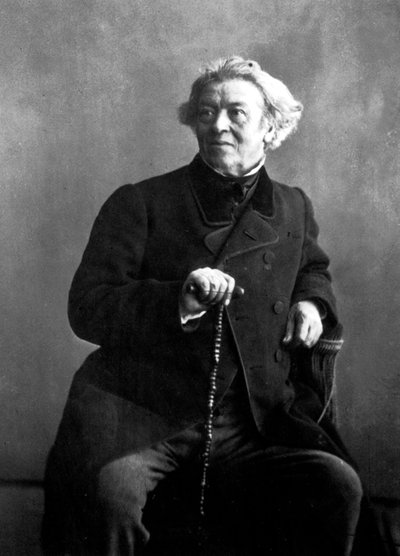 Fransız ressam Camille Corot, Nadar tarafından fotoğraflandı by Nadar