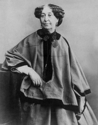 Fransız yazar George Sand (1804-1876), fotoğraf Nadar 1864 by Nadar