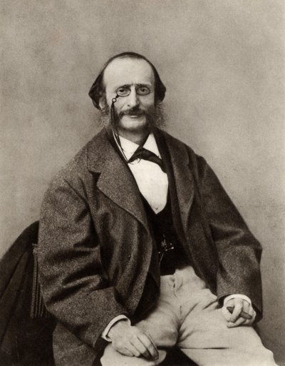 Jacques Offenbach (1819-1880) (s/b fotoğraf) by Nadar