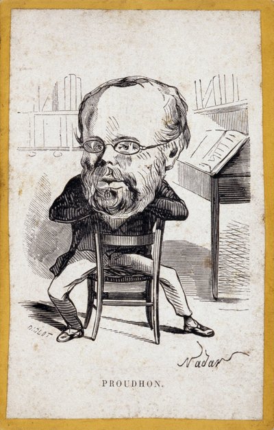 Portre şarjı (portre ücreti) Pierre-Joseph Proudhon (Pierre Joseph Proudhon) by Nadar