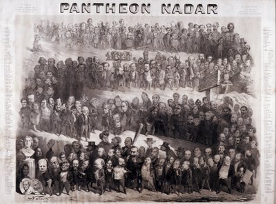 19. yüzyılın büyük tarihi şahsiyetlerini temsil eden Pantheon Nadar (entelektüel ve siyasi kişilikler) by Nadar