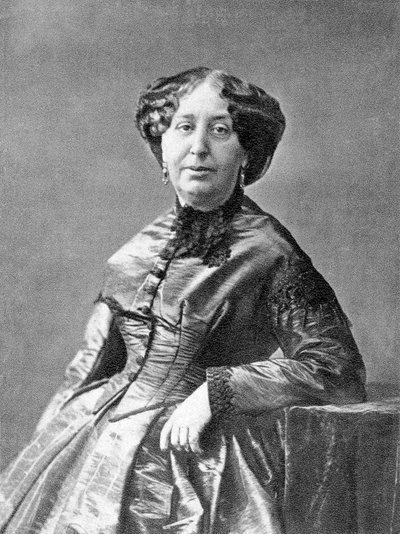 yazar George Sand (1804-1876) c. 1860, fotoğraf Nadar tarafından Mayıs 1852 by Nadar