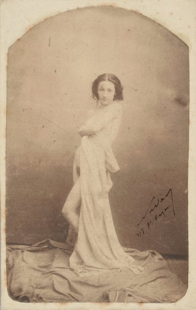 [Draped Ayakta Çıplak], 1856-59. by Nadar