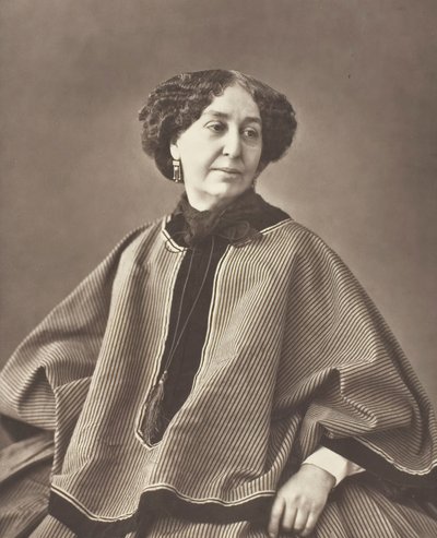 Georges Sand, Amantine Lucile Aurore Dupin, Fransız romancı, 1804-1876, 1864 doğumlu. by Nadar