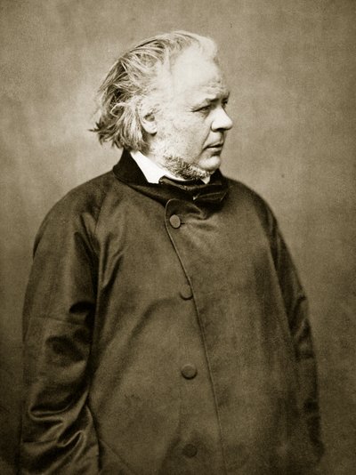 Honore Daumier (sepya fotoğraf) by Nadar