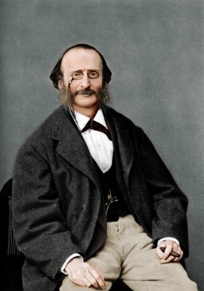 Jacques Offenbach 1819-1880, Almanya doğumlu Fransız besteci, çellist ve romantik impresario by Nadar