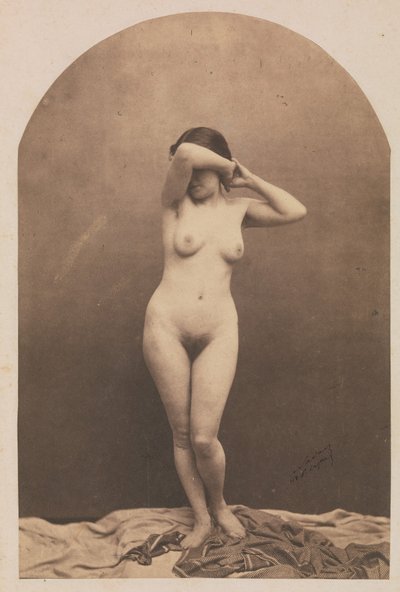 [Duran Çıplak Kadın], 1860-61. by Nadar