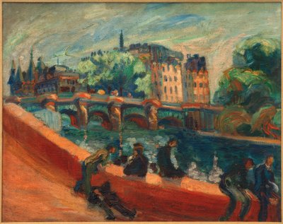 Seine üzerinde bir rıhtım by Nadežda Petrović