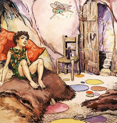 Peter Pan Tinkerbell ile konuşuyor, J.M. Barrie