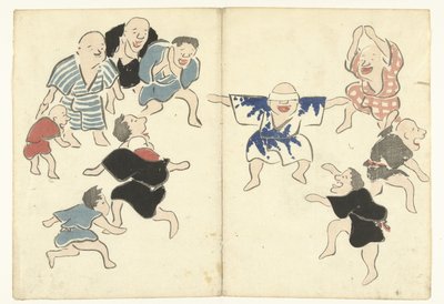 Kör adamı oynamak Korin'in albümünü yazdır (dizi adı) Korin gafu (dizi adı) by Nakamura Hochu