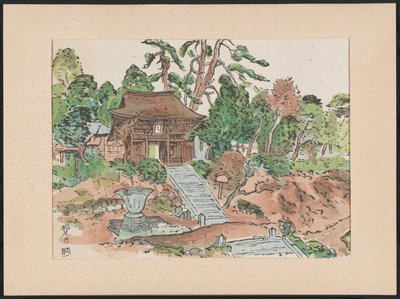 De Matsunodera tapınağı Aobayama Matsuodera Tapınağı (nesne üzerindeki başlık) Houtsnedes van heilige Kannon tapınakları (dizi başlığı) Kutsal Kannon tapınaklarının wooblock baskıları (nesne üzerinde seri başlığı) Mokuhanga Kannon reijô sen (nesne üzerinde by Nakazawa Hiromitsu
