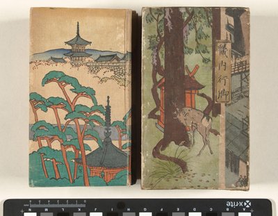 Kinai bölgesinde yürüyüş Kinai Angya (nesne üzerindeki başlık) by Nakazawa Hiromitsu