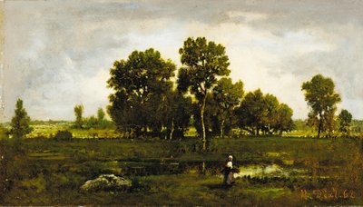 Fagotiere, engerek havuzunun yakınında, 1862 by Narcisse Virgile Diaz de la Peña