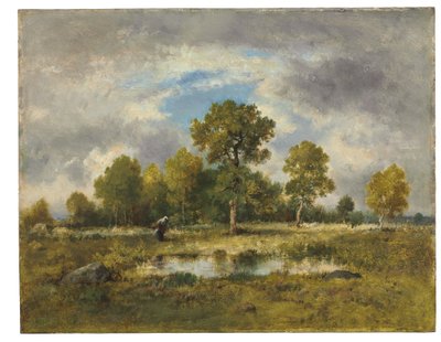 La Mare aux Toplayıcı, 1873 by Narcisse Virgile Diaz de la Peña