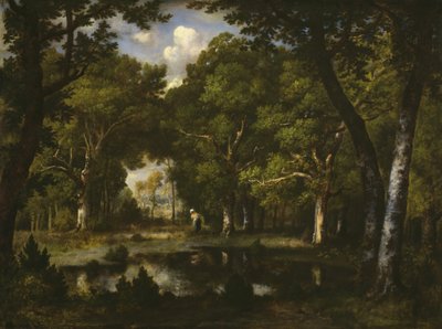 Ormandaki Gölet, 1862. by Narcisse Virgile Diaz de la Peña