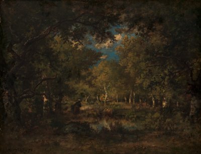 Fontainebleau Ormanı, 1874. by Narcisse Virgile Diaz de la Peña