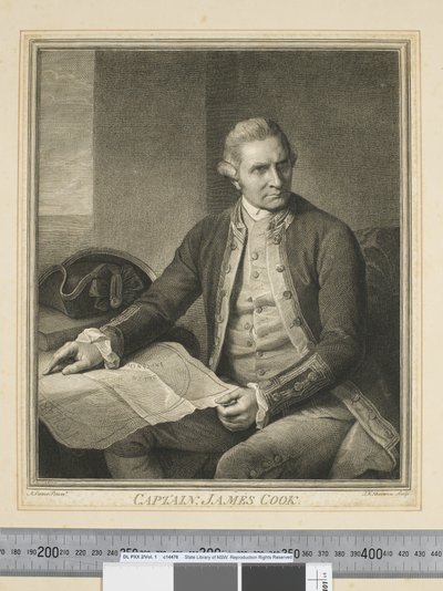 I. Kaptan James Cook, J.K. Sherwin (1751–90) tarafından oyulmuş, c.1773-84 (gravür) by Nathaniel (after) Dance Holland
