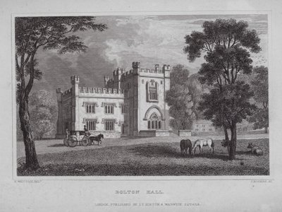 Bolton Salonu (gravür) by Nathaniel (after) Whittock