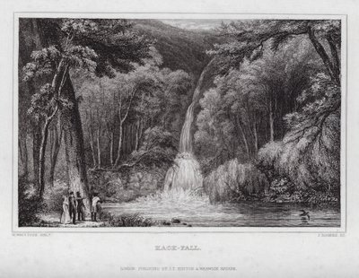 Hack-Fall (gravür) by Nathaniel (after) Whittock
