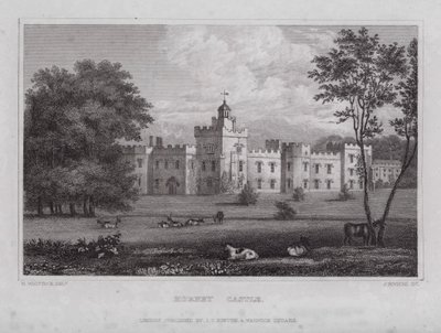 Hornby Kalesi (gravür) by Nathaniel (after) Whittock
