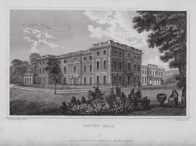 Newby Hall (gravür) by Nathaniel (after) Whittock