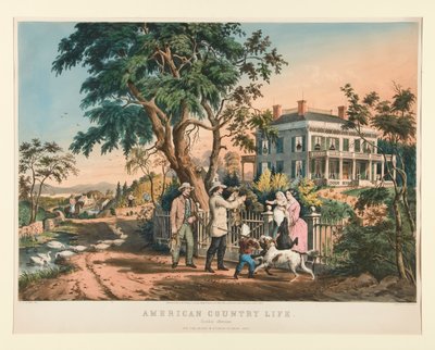 Amerikan Köy Hayatı: Ekim Öğleden Sonra by Nathaniel Currier