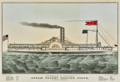 Buffalo ve Chicago Buhar Paketi by Nathaniel Currier