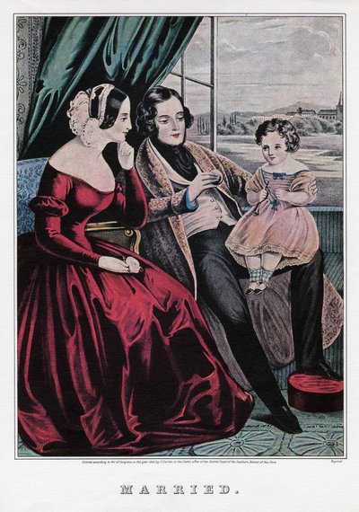 Evli, 1845. by Nathaniel Currier