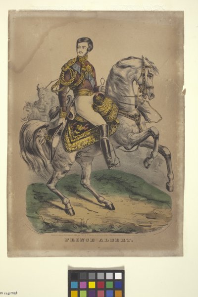 Prens Albert (elle renklendirilmiş litografi) by Nathaniel Currier