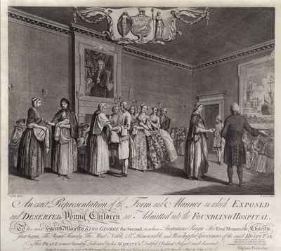 Maruz Kalmış ve Terk Edilmiş Küçük Çocukların Buluntu Hastanesine Kabul Edilme Biçimi ve Şeklinin Tam Bir Temsili, 1749 by Nathaniel Parr