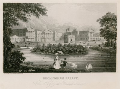 Buckingham Sarayı by Nathaniel Whittock
