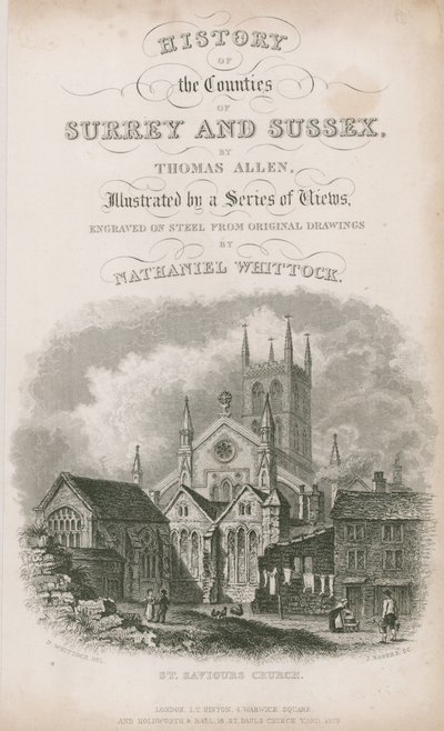 Aziz Kurtarıcı Kilisesi, Southwark, Surrey by Nathaniel Whittock