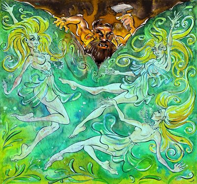 Alberich ve Rhinemaidens- 