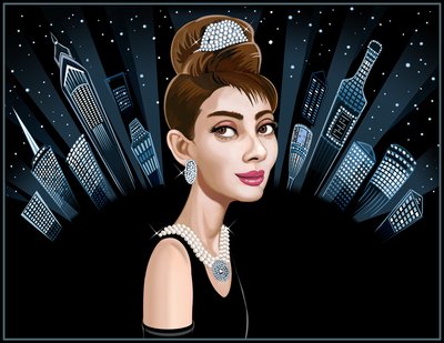 Audrey Hepburn, 2021 (dijital) by Neale Osborne