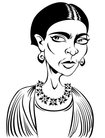 Frida Kahlo (dijital) by Neale Osborne
