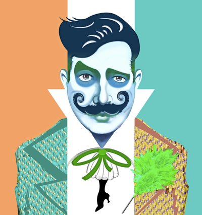 Georges Feydeau, 2021 (dijital) by Neale Osborne