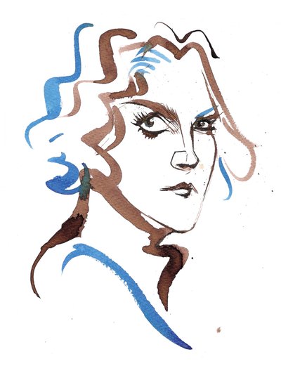 Helen Grime, 2025 (mürekkep) by Neale Osborne